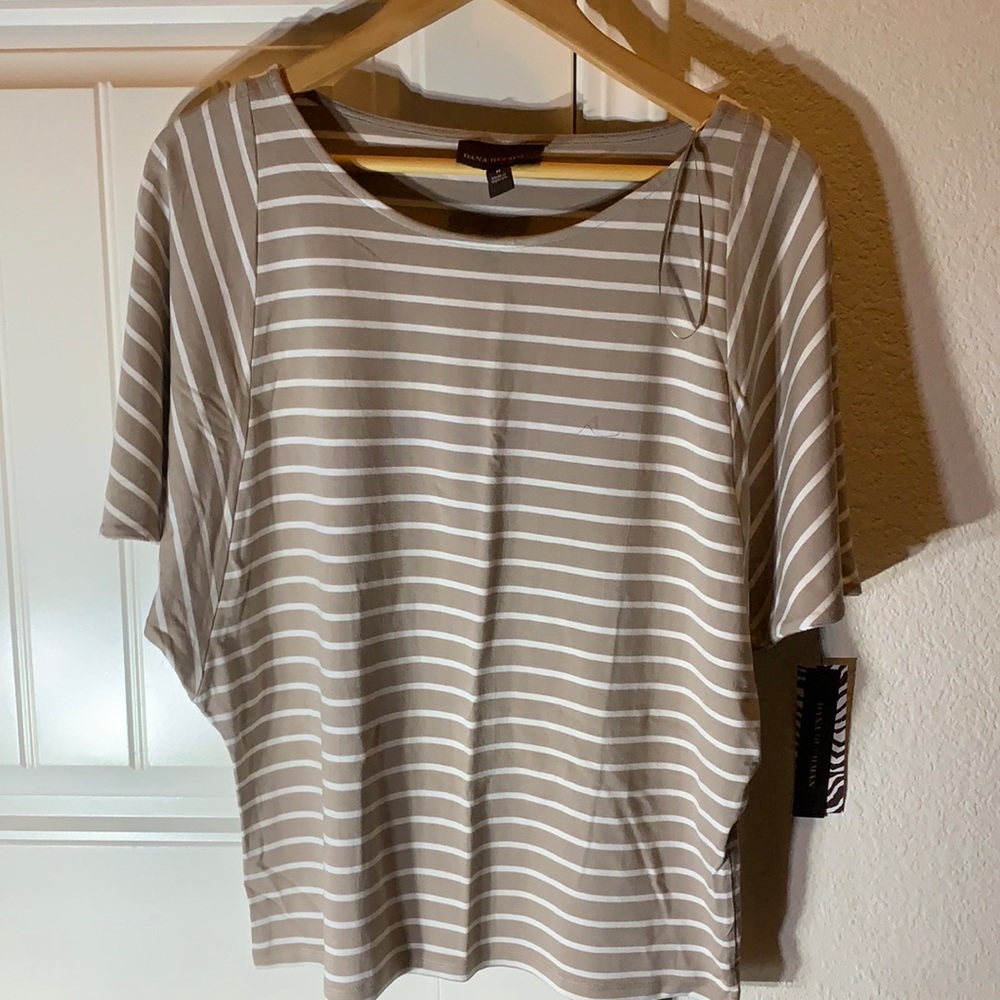 Dana Buchman women’s top stripes